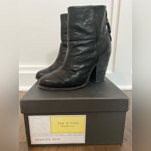 Rag & Bone black Newbury boot size 37.5